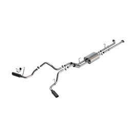 Borla 141021BC 07-08 Toyota Tundra 5.7L S-Type Cat-Back Exhaust - 4in Black Chrome Tips - #141021BC
