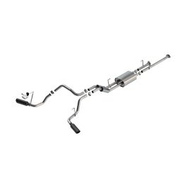 Borla 141023BC 09-21 Toyota Tundra 5.7L S-Type Cat-Back Exhaust - 4in Black Chrome Tips - #141023BC