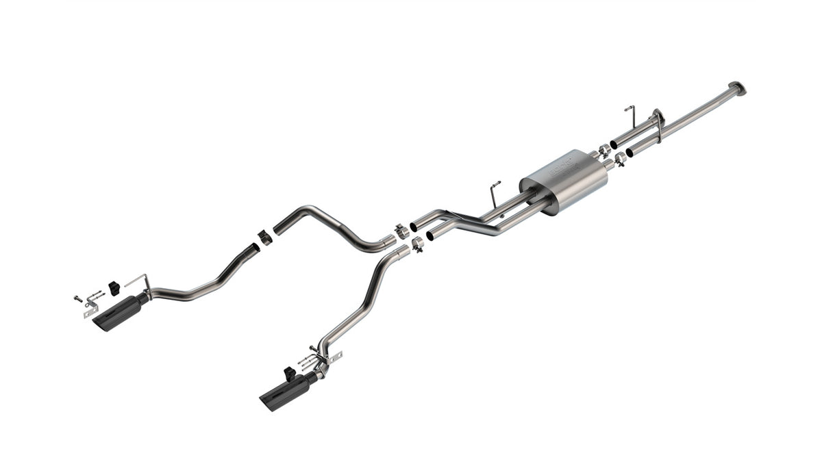Borla 141026BC Cat-Back Exhaust System ATAK with Black Chrome Tips for 2009-2013 Toyota Tundra (4.6L/5.7L)