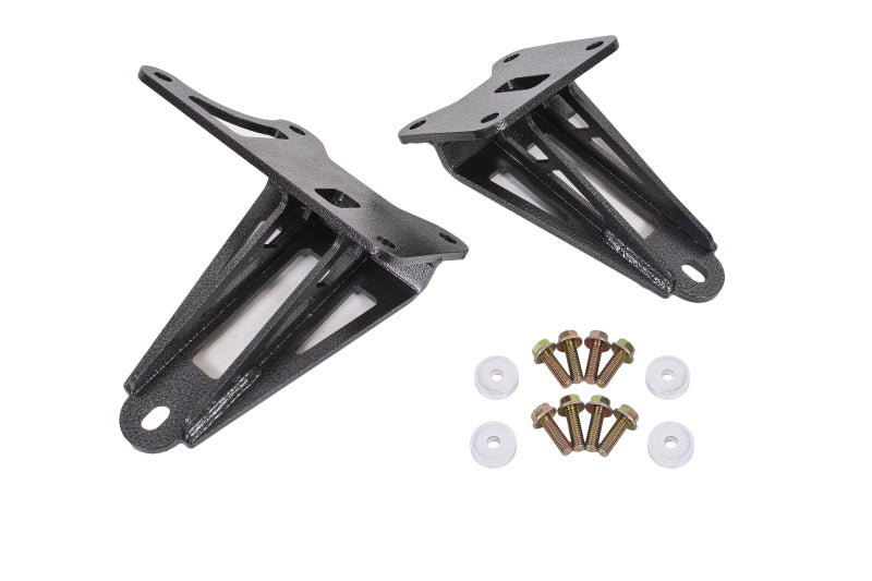 BMR 2011-2017 S197 Mustang Motor Mount Brackets - Black Hammertone