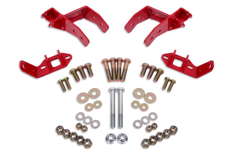 BMR 1978-1987 G-Body Coilover Conversion Kit Rear Non-adj Shock Mount without CAB - Red