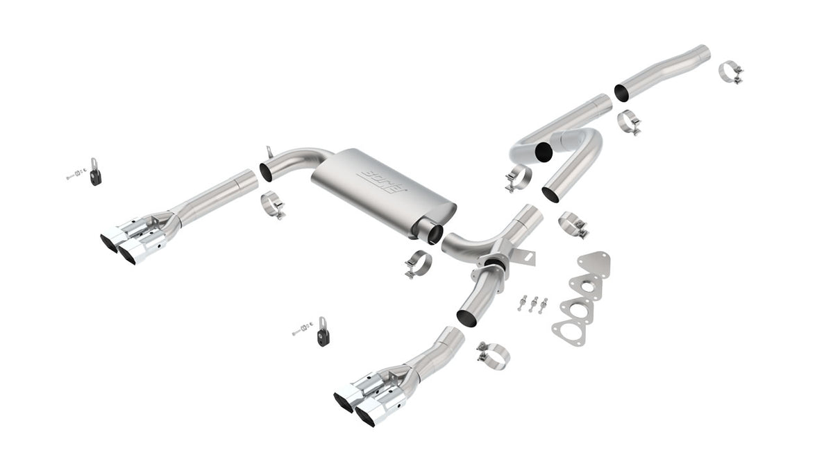 Borla 14555 Cat-Back Exhaust System for 1995-1997 Chevrolet Camaro SS / Pontiac Trans-Am SS (5.7L)