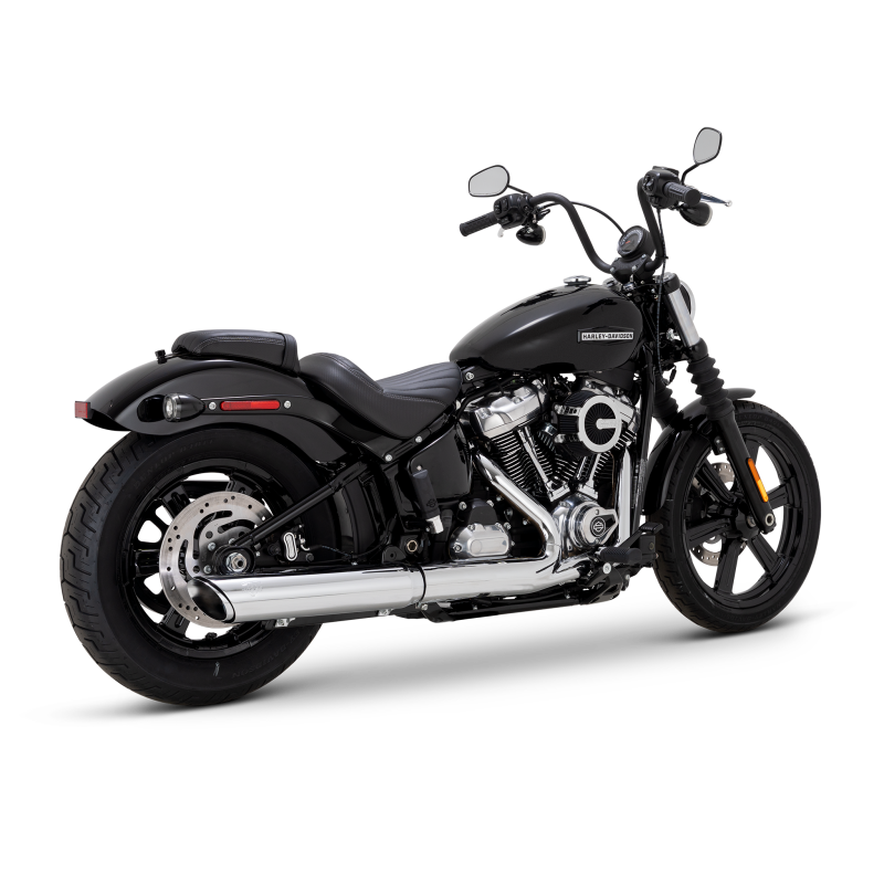 Vance & Hines 16750 Twin Slash 4in Round Slip-Ons Chrome for 2025-2026 Harley-Davidson Softail