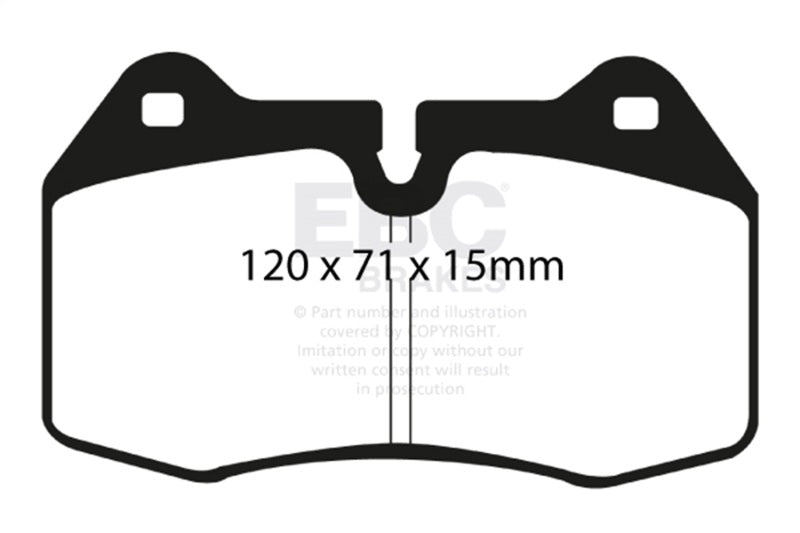 EBC Racing 03-04 Infiniti G35 3.5L (M/T w/Brembo Brakes) RP-X Front Brake Pads DP81644RPX