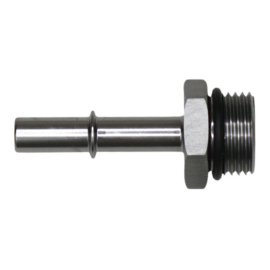 DeatschWerks 10AN ORB Male to 3/8in Male EFI Quick Connect Adapter - Anodized DW Titanium