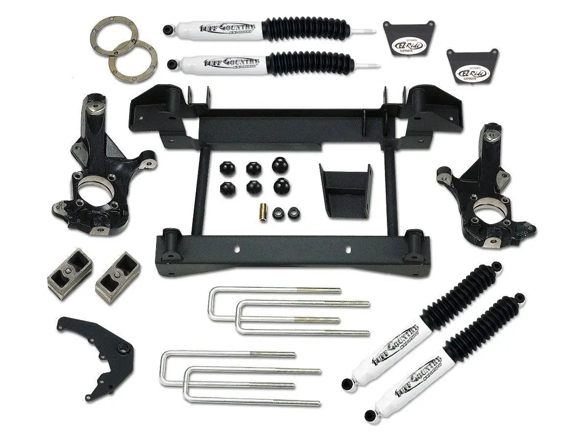 Tuff Country 14990KN 4in Lift Kit (1-Piece Sub Frame) SX8000 for 2001-2006 Silverado 3500 4WD