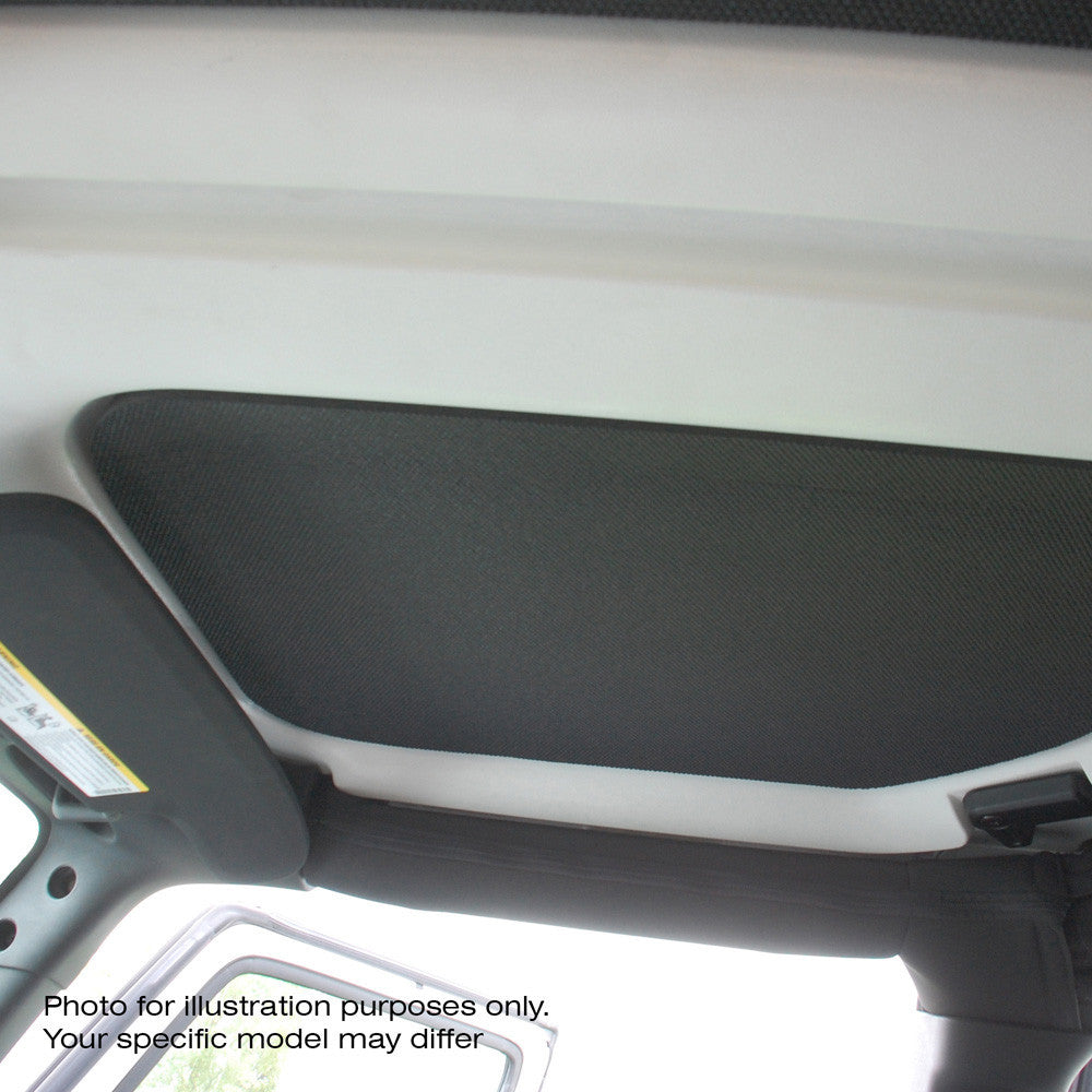 DEI for 2018-2023 Jeep Wrangler JL 2-Door Boom Mat Complete Headliner Kit - 7 Piece - White
