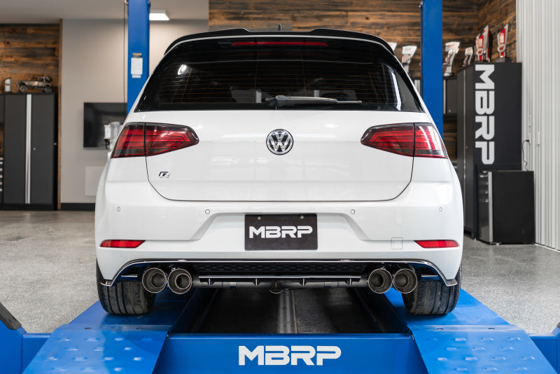 MBRP Golf R 3in Cat Back Single Exit Exhaust Pro Series w/ Non-Valved