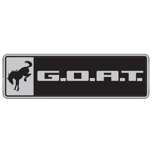 Ford Racing for Bronco/Bronco Sport G.O.A.T Badge - Black/Chrome