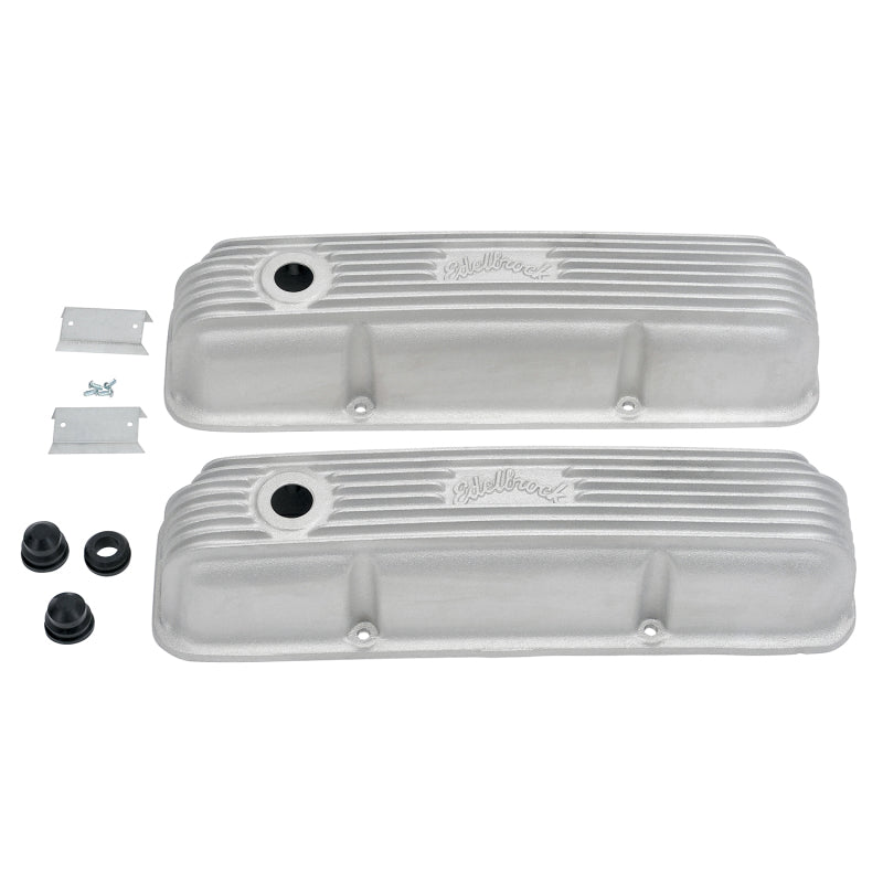 Edelbrock 41629 Valve Cover Classic Series Ford 1958-1976 FE V8 Satin