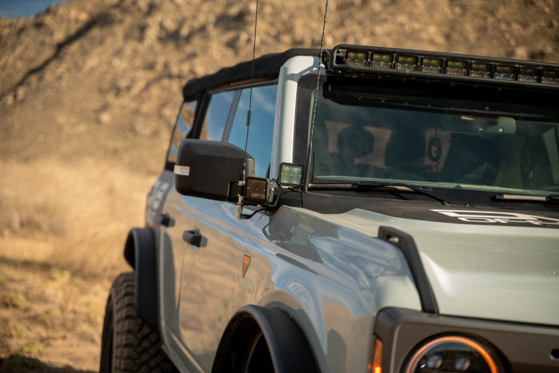 DV8 Offroad 2021 Ford Bronco A Pillar Dual Light Pod Drop Mounts - #LBBR-08