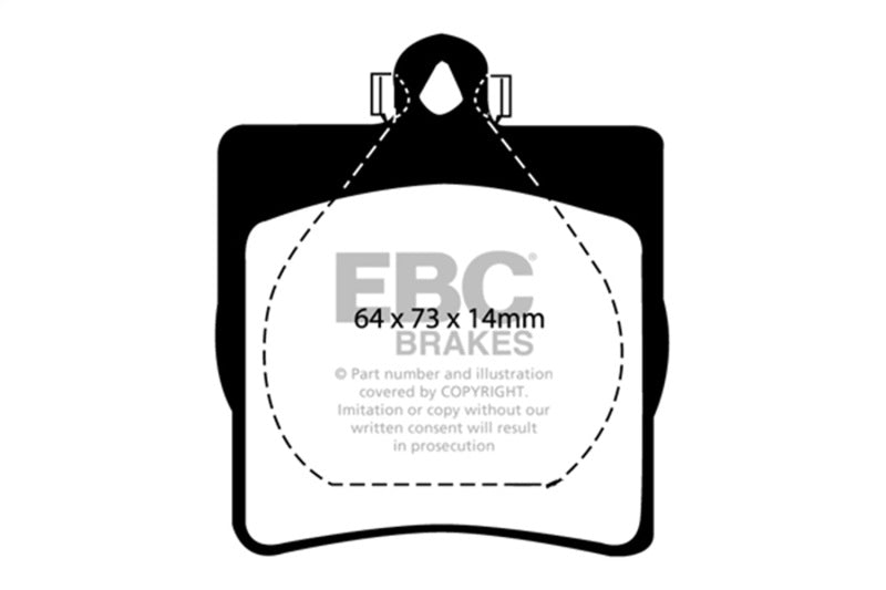 EBC 03-08 Chrysler Crossfire 3.2 Yellowstuff Rear Brake Pads DP41191R