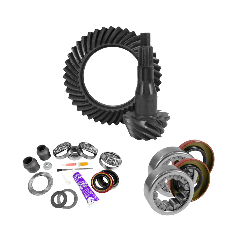 Yukon Gear & Axle YGK2094 9.75in for Ford 3.55 Rear Ring & Pinion Install Kit 2.99in OD Axle Bearings and Seals
