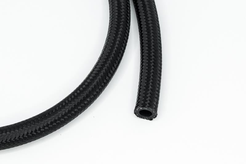 DeatschWerks 6AN Black Nylon Braided CPE Hose 3 Feet