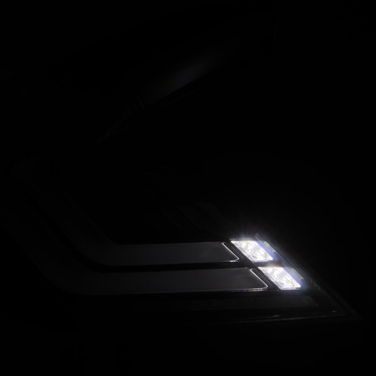 AlphaRex 676010 16-21 Honda Civic Hatchback / Type-R FK8 Nova-Series LED Tail Lights - Black Smoke