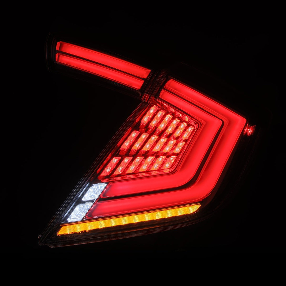 AlphaRex 676030 16-21 Honda Civic Hatchback / Type-R FK8 Nova-Series LED Tail Lights (Pair) - Clear