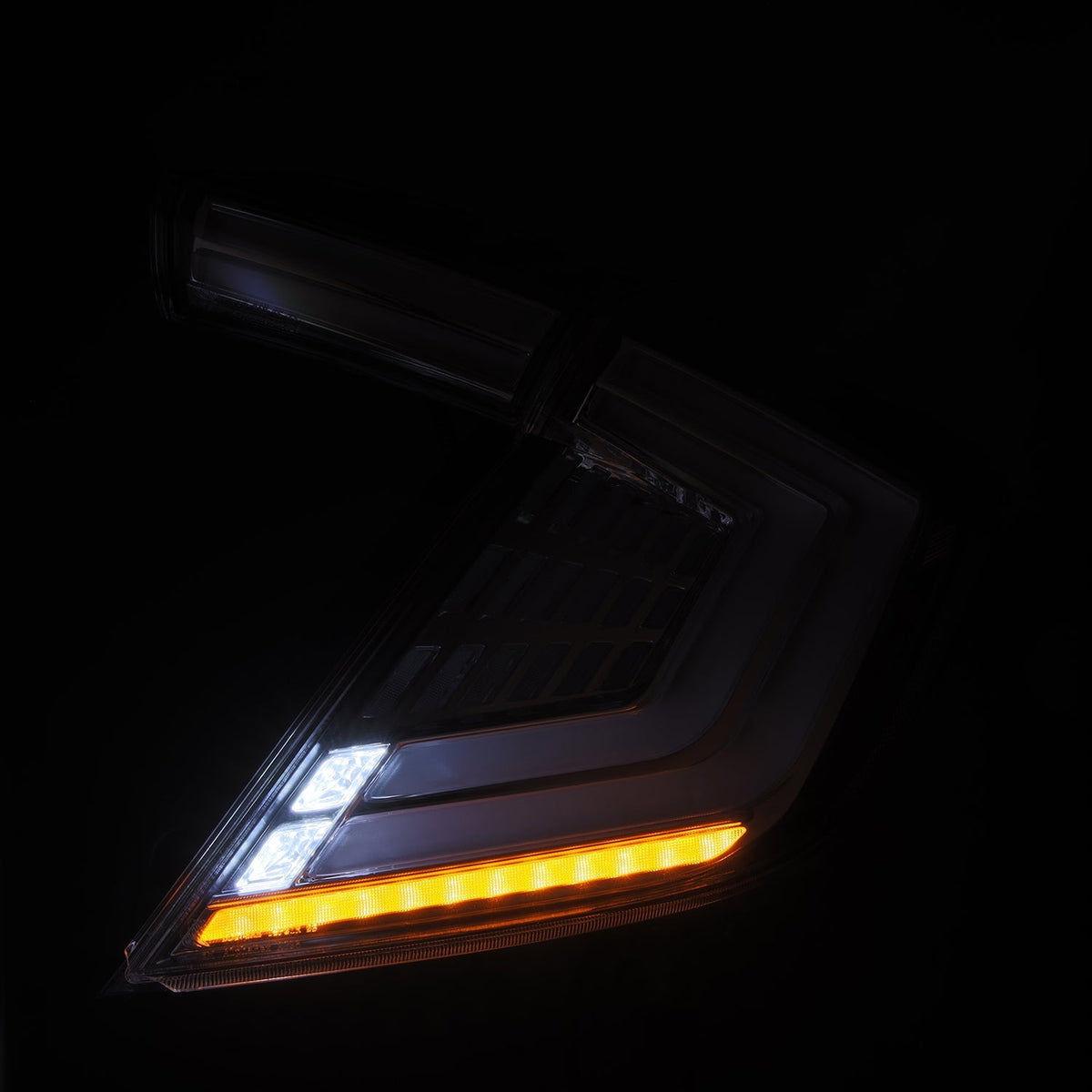 AlphaRex 676030 16-21 Honda Civic Hatchback / Type-R FK8 Nova-Series LED Tail Lights (Pair) - Clear