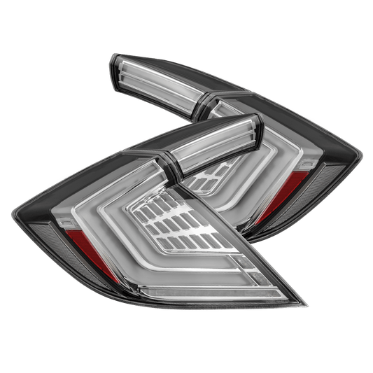 AlphaRex 676030 2016-2021 Honda Civic Hatchback / Type-R FK8 Nova-Series LED Tail Lights (Pair) - Clear