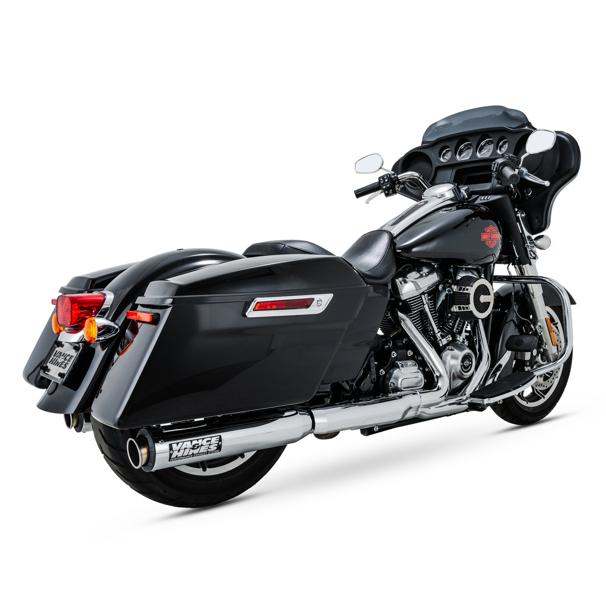 Vance & Hines 16721 Supersport Slip-On Chrome for 2017-2026 Harley-Davidson Touring