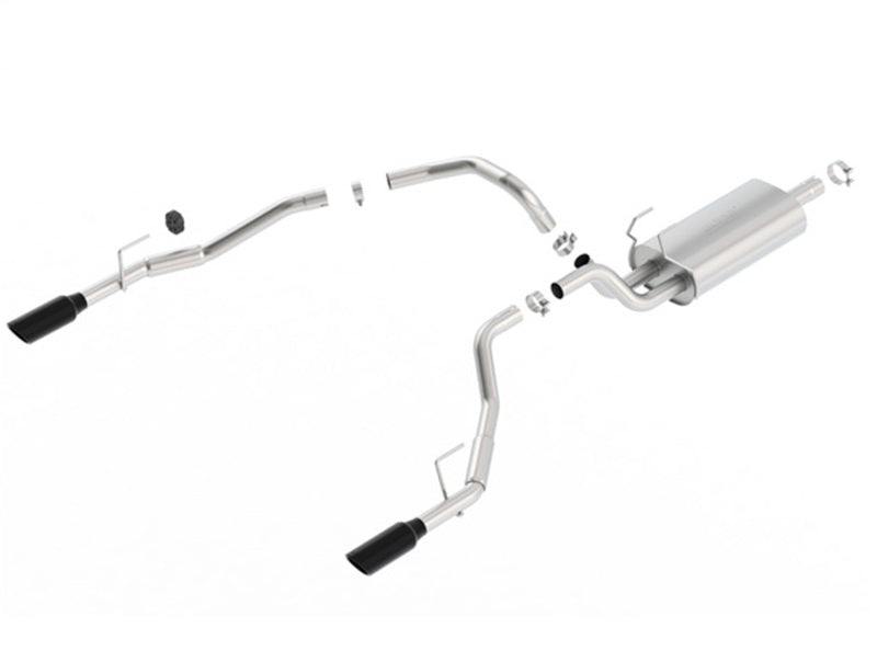 Borla 140552BC 09-17 Ram 1500 5.7L V8 5in Single Tip Black Chrome Cat-Back Touring Exhaust Through Bumper - #140552BC
