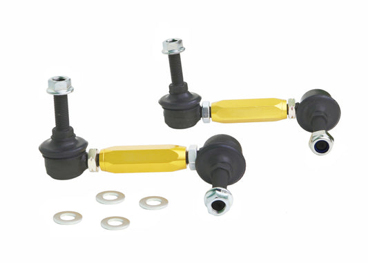 Whiteline KLC140-115 Universal Sway Bar Link Kit Heavy Duty Adjustable Steel Ball with 10mm Ball Stud