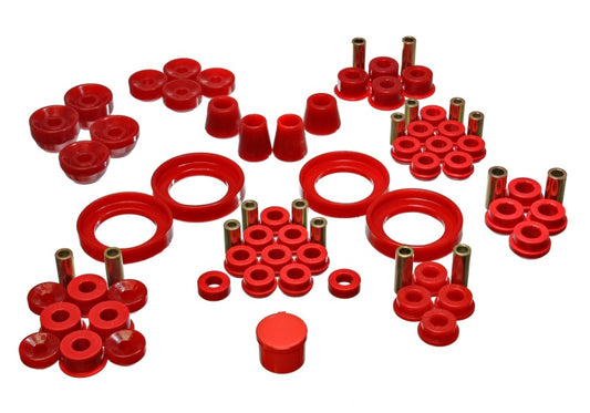 Energy Suspension for 1992-1996 Prelude Red Hyper-Flex Master Bushing Set 16.18106R