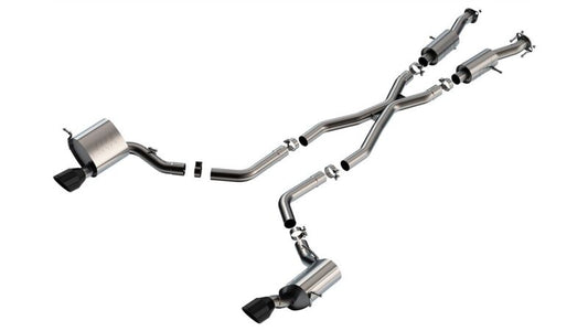 Borla 140632CB 15-21 Jeep Grand Cherokee SRT 6.4L V8 AWD S-Type Cat-Back Exhaust System - Black Tips T-304SS - #140632CB