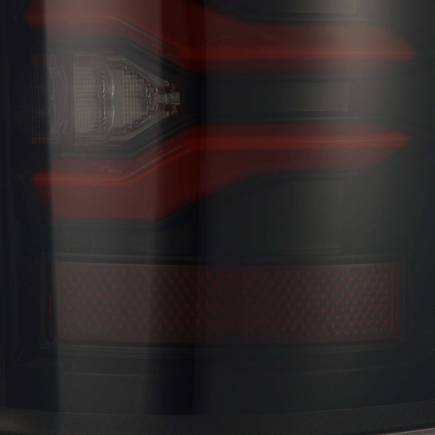AlphaRex 659092 17-19 Ford F150/F250/F350 LUXX LED Taillights - Black-Red