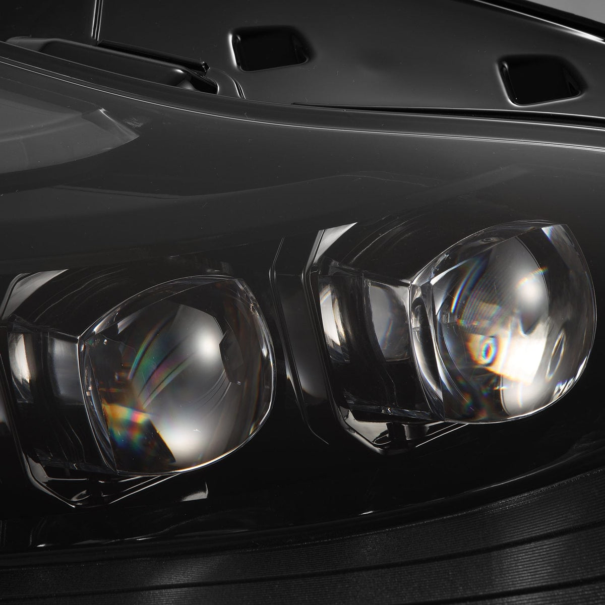 AlphaRex 880859 17-22 Tesla Model 3/20-23 Model Y NOVA LED Projector Headlights Alpha-Black with Activation Light & Sequential Signal