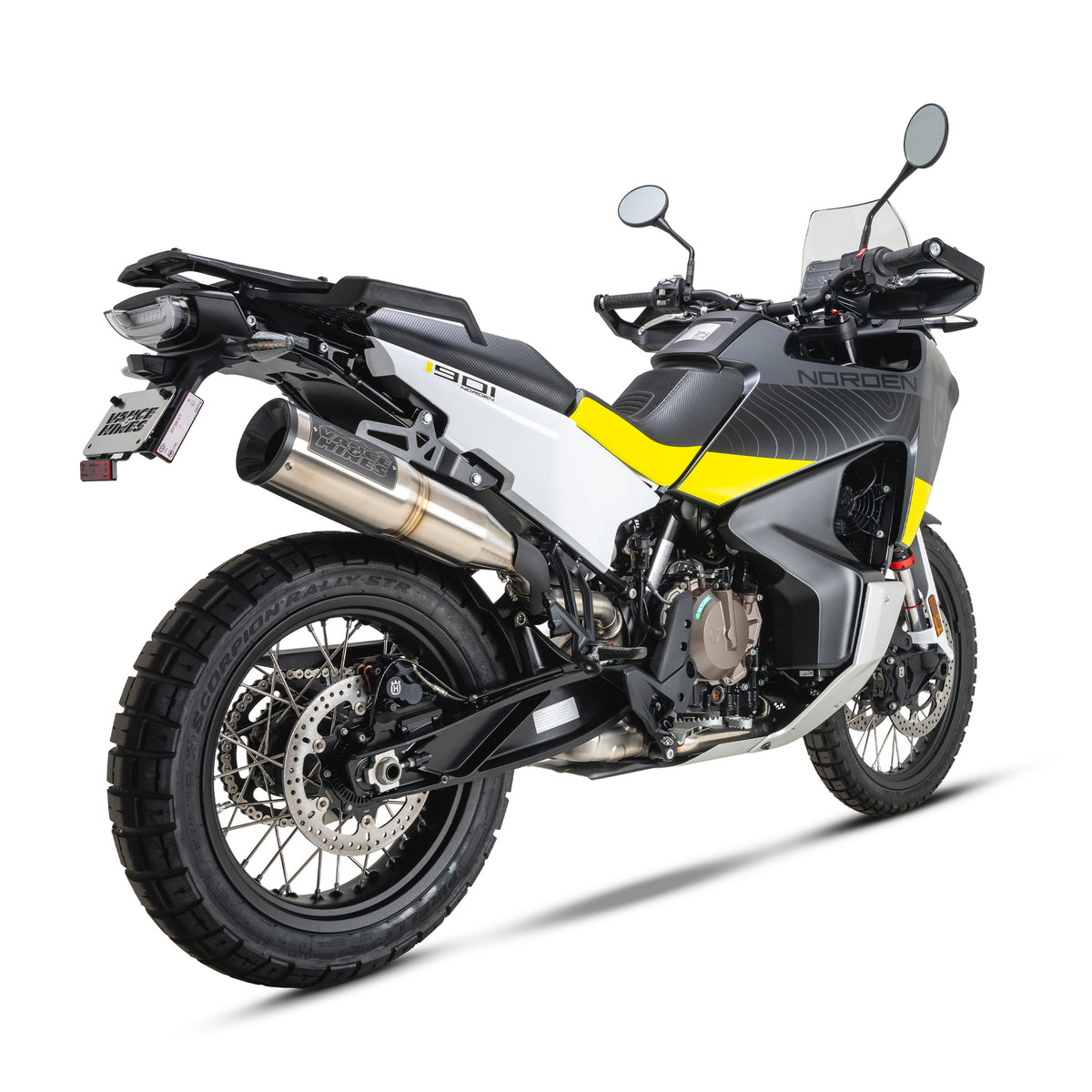 Vance & Hines 17415 Hi-Output 450 Slip-On Brushed for 2019-2023 KTM 790/890 Adventure