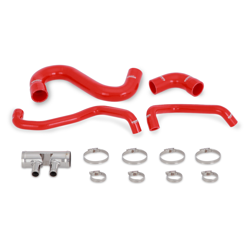 Mishimoto 2015+ Ford Mustang GT Silicone Lower Radiator Hose - Red - #MMHOSE-MUS8-15LRD
