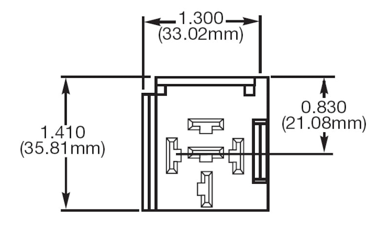 HELLA H84989011 Mini ISO Relay Socket 5 Terminal with Bracket