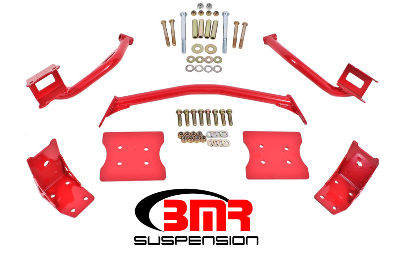 BMR 1979-2004 Fox Mustang Torque Box Reinforcement Plate Kit(TBR005R And TBR003R) - Red