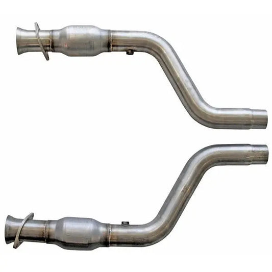 BBK Performance 40551 Short Mid Pipe Kit with High Flow Catalytic Converters (2-1/2 in) for 2006-2010 Dodge Charger / Challenger (3.5L V6)