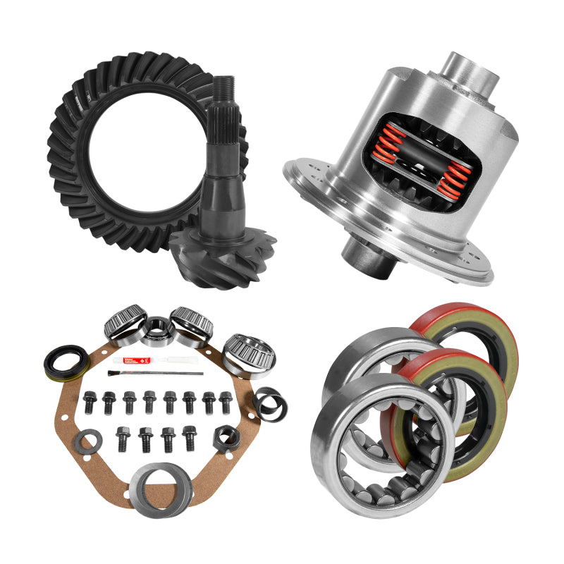 Yukon Gear & Axle YGK2073 9.25in CHY 3.21 Rear Ring & Pinion Install Kit 31 Spline Positraction 1.62in Axle Bearings