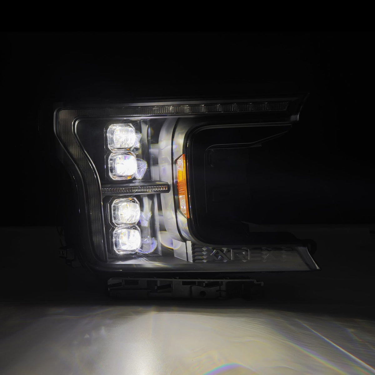 AlphaRex 880248 18-20 Ford F-150 NOVA LED Projector Headlight Black (14th Gen G2 Style)