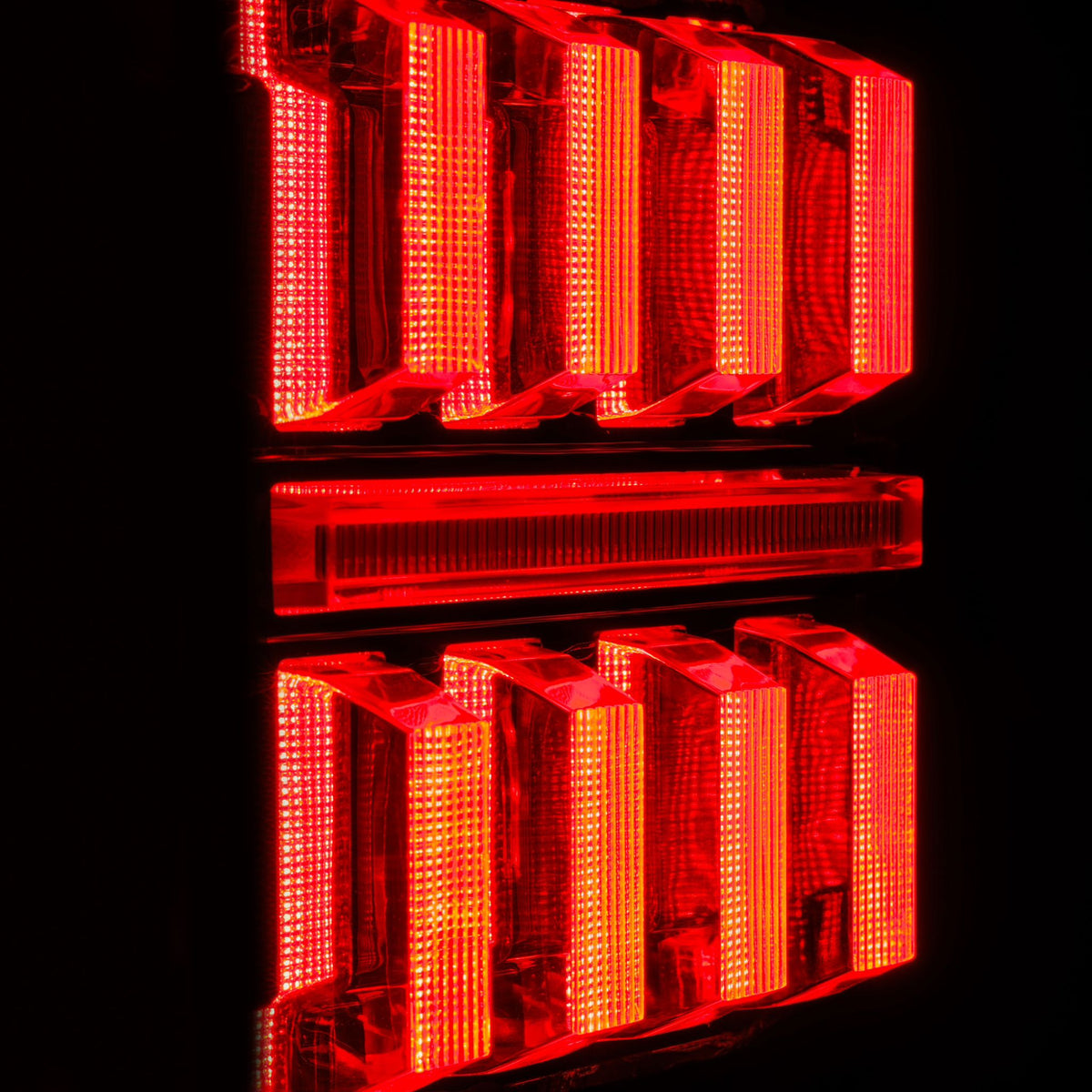 AlphaRex 602040 2018+ Jeep Wrangler JL NOVA-Series Prismatic LED Tail Lights - Black/Red