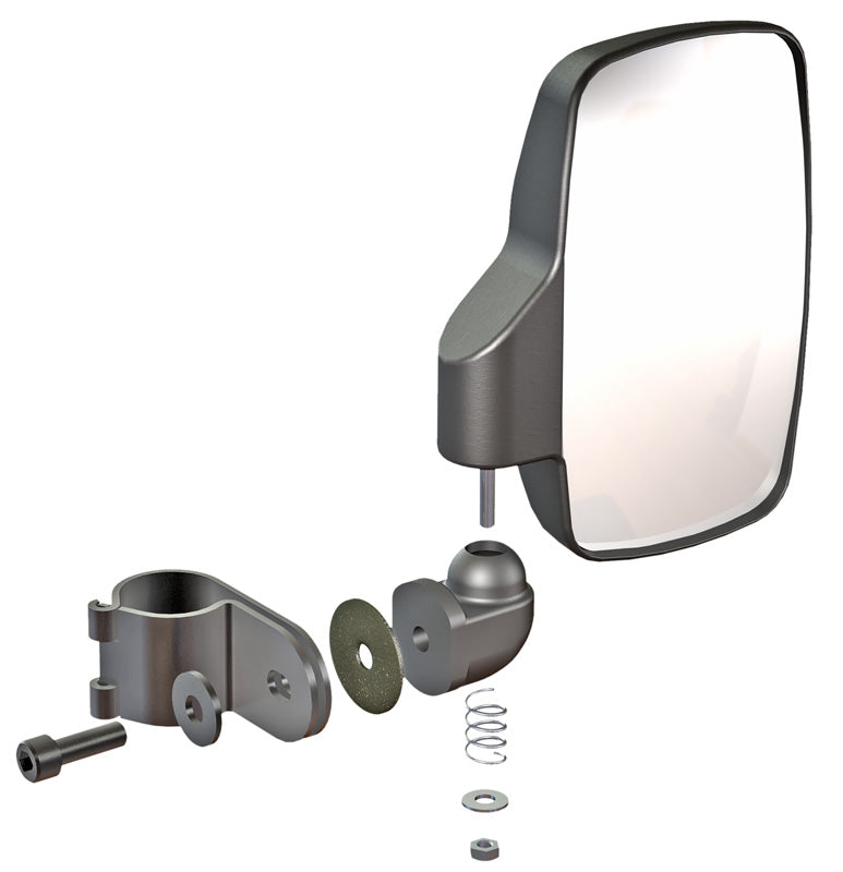 Seizmik 01+ A Cat/Hon/JD/Kaw/Pol/Suz/Yam Breakaway Sideview Mirror - 1.75 in. Steel Clamp Pair 18080