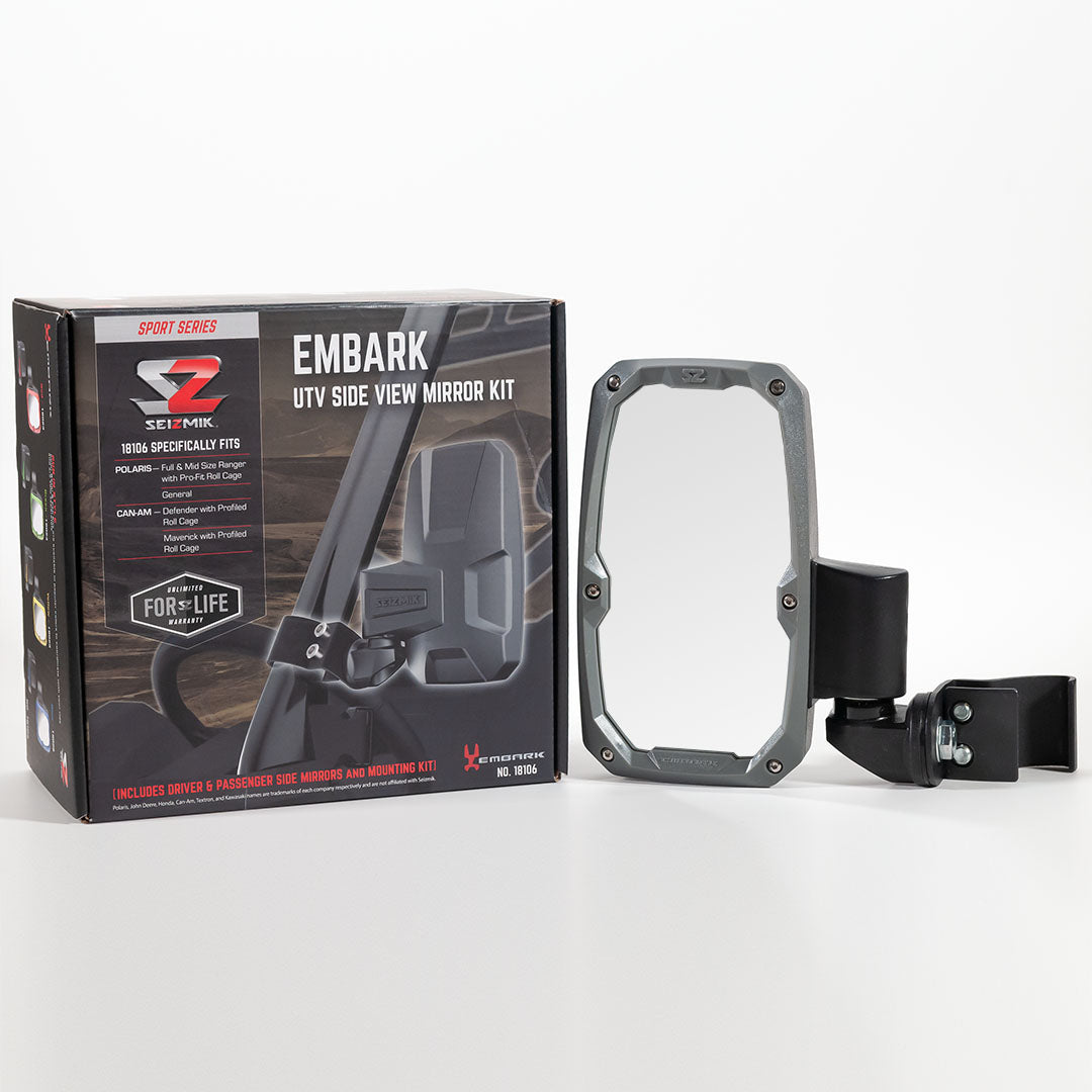 Seizmik 13+ Can/CFM/JD/Pols Embark Sideview Mirror - Pro-fit Clamp Pair 56-18106