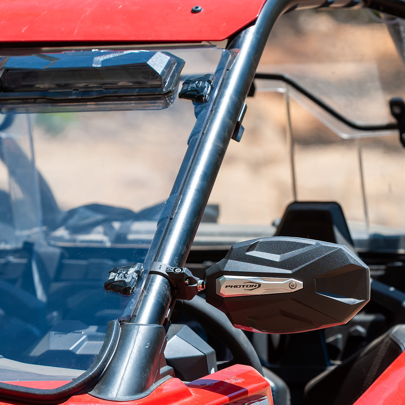 Seizmik 04+ Can Am/Hon/Kaw/Kub/Polaris/Yam Photon Sideview Mirror - 2 in. Clamp Pair 56-18108