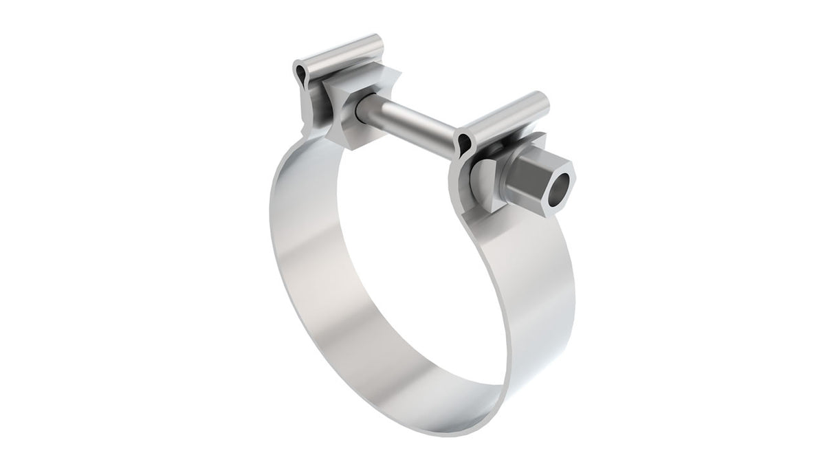 Borla 18340 T-304 Stainless Steel AccuSeal Single Bolt Band Clamp 4 in