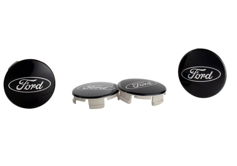Ford Racing for Ford Truck/SUV Black And Chrome Wheel Center Cap Kit