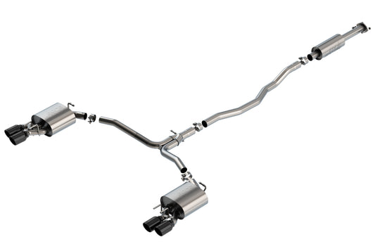Borla 140823BC 18-20 Toyota Camry XSE 3.5in Tip Dual Split Rear Exit Cat Back S-Type Exhaust Black Chrome - #140823BC