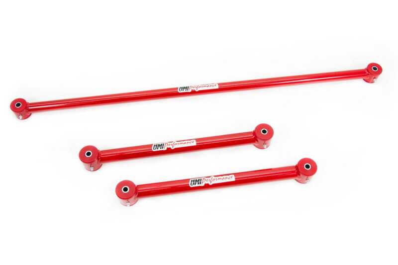 UMI Performance 201520-R Lower Control Arms Panhard Bar Red for 1982-2002 F-Body