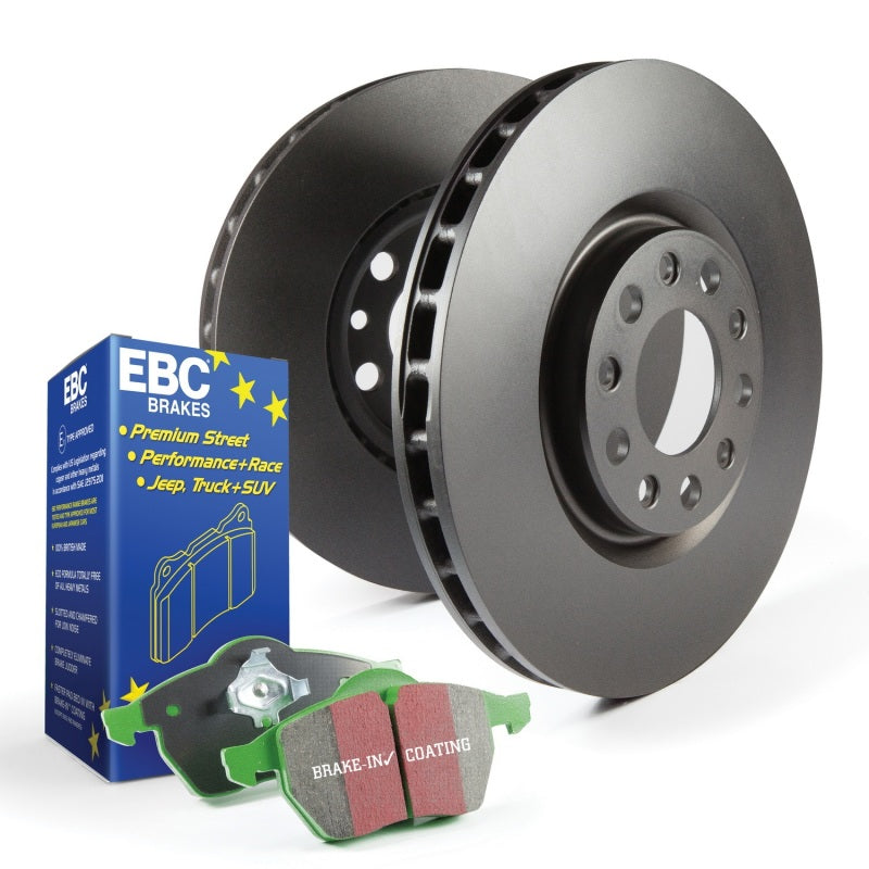 EBC 10-16 BMW S11 Rear Brake Kit Greenstuff 2000 Pads RK Premium Rotors S11KR1470