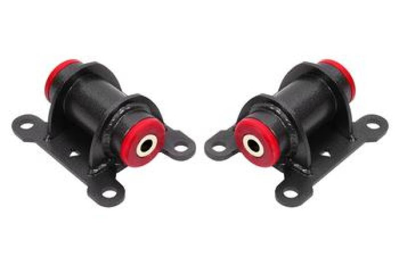 BMR 1998-2002 Chevrolet Camaro Motor Mount Kit (Steel) with Poly Bushings - Black Hammertone