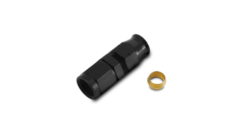 Vibrant -6AN Female to 3/8in Tube Adapter Fitting (w/Brass Olive Insert)