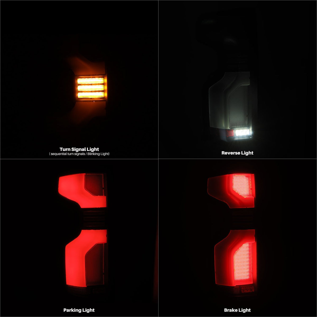 AlphaRex 620088 19-24 Chevrolet Silverado 1500 / 20-24 2500 HD/3500 HD LUXX-Series LED Tail Lights Black