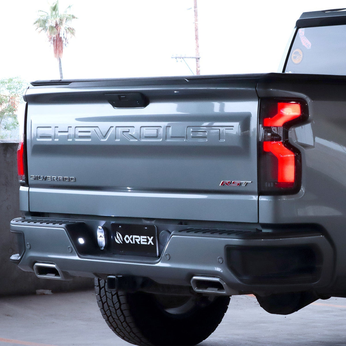 AlphaRex 620088 19-24 Chevrolet Silverado 1500 / 20-24 2500 HD/3500 HD LUXX-Series LED Tail Lights Black