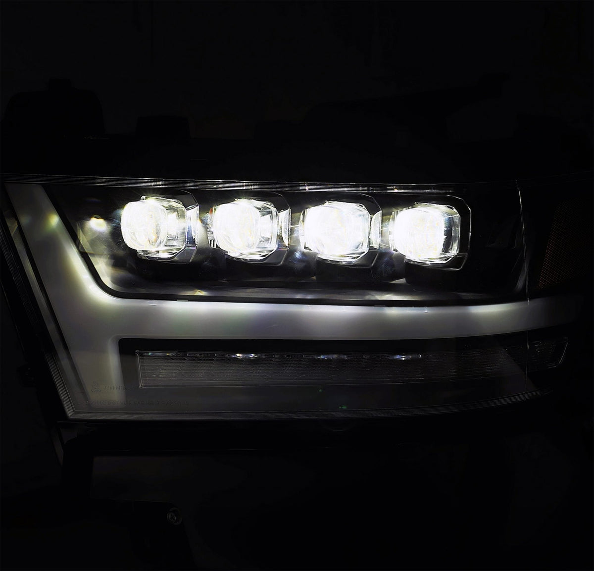 AlphaRex 880517 19-20 Ram 1500 HD NOVA LED Projector Headlights Plank Style Chrome with Activation Light/Sequential Signal/DRL